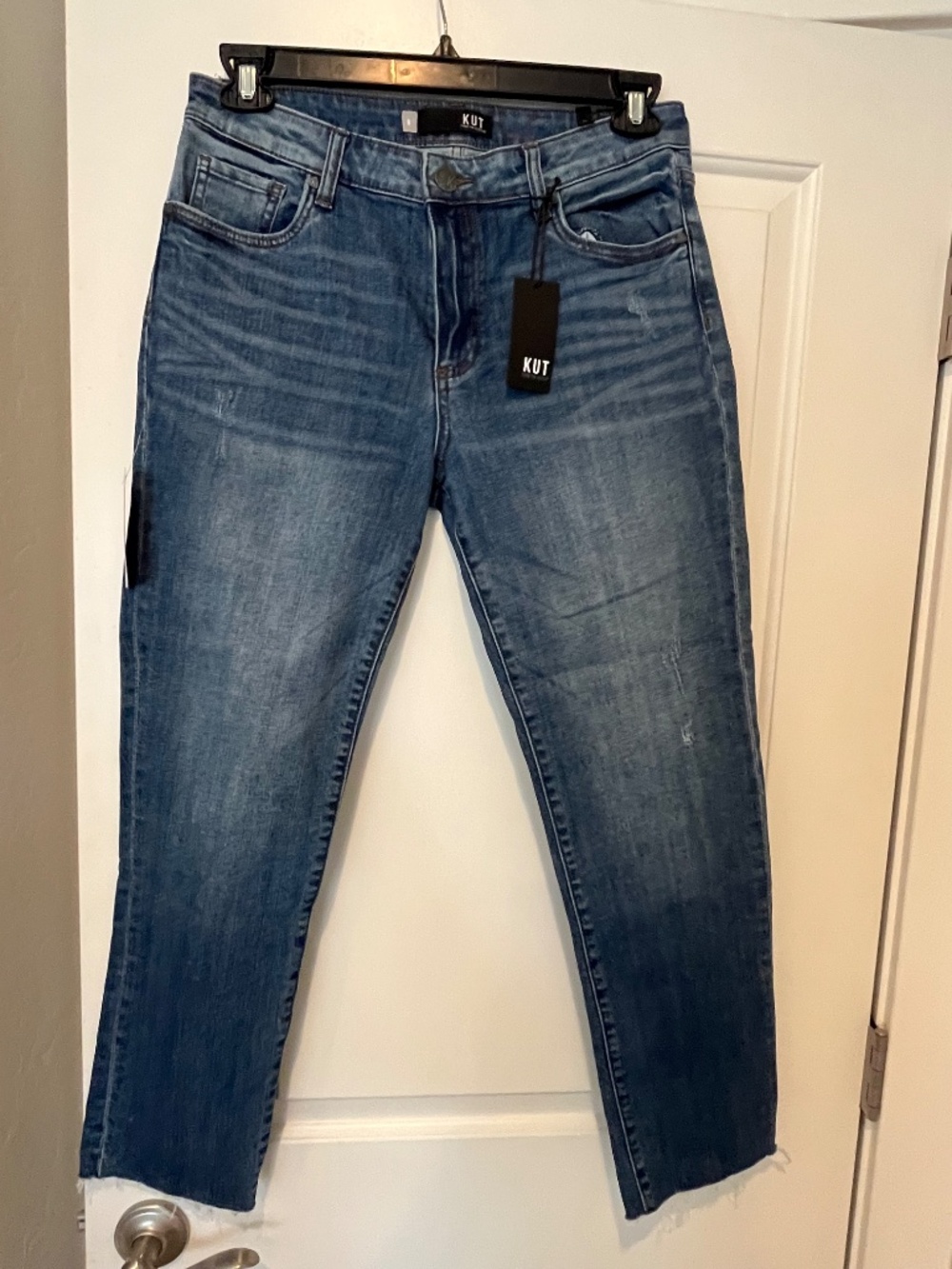 NWT Kut from the Kloth Reese High Rise Ankle Straight Jeans Sz8 Capsule Wardrobe